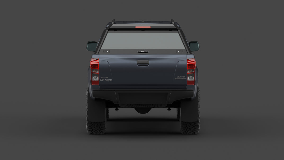 Isuzu D-MAX 2012–2019 aluminium ute canopy – with sliding dog windows