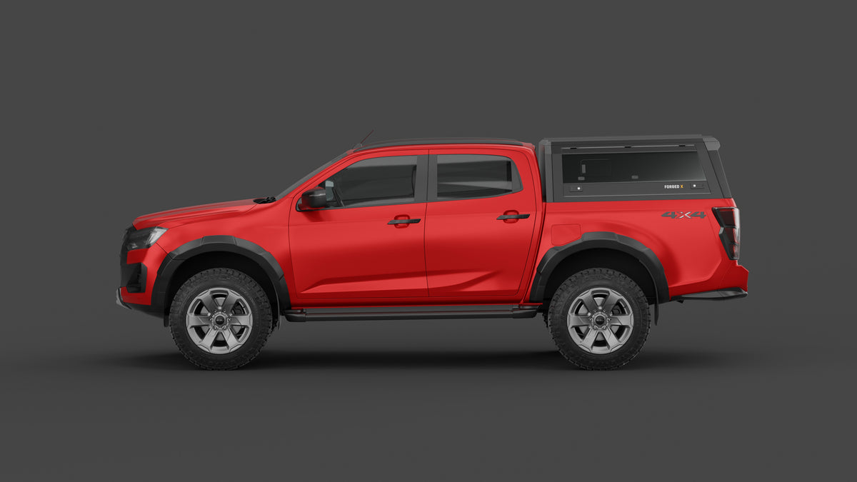 Isuzu D-MAX 2020+ aluminium ute canopy – with sliding dog windows