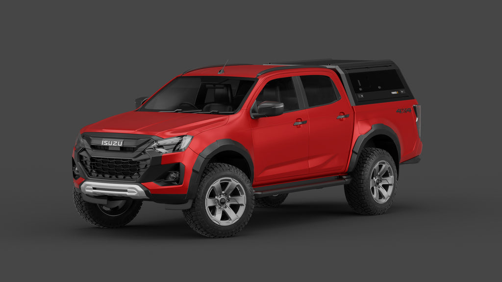 Isuzu D-MAX 2020+ aluminium ute canopy – with sliding dog windows