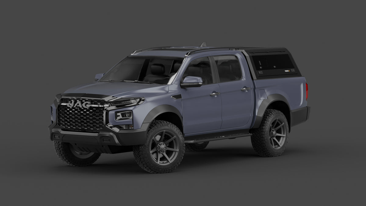 JAC T9 Hunter aluminium ute canopy – with sliding dog windows