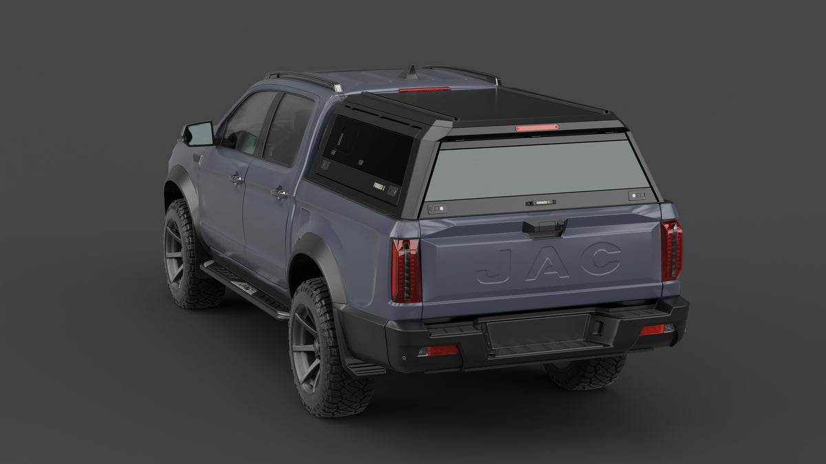 JAC T9 Hunter aluminium ute canopy – with sliding dog windows