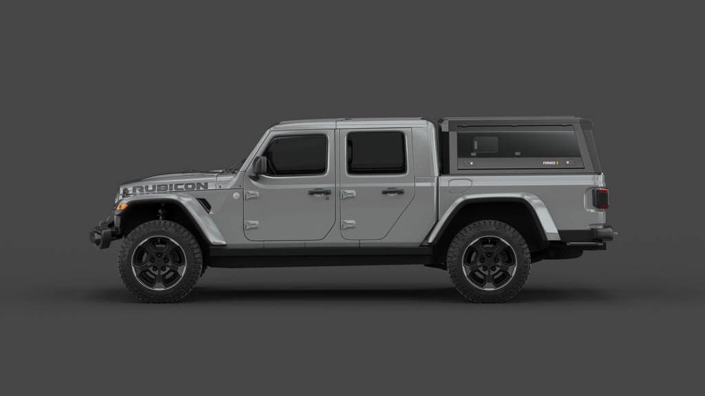 Jeep Gladiator JT aluminium ute canopy – with sliding dog windows