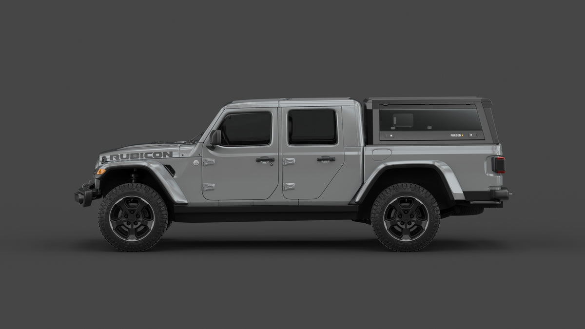 Jeep Gladiator JT aluminium ute canopy – with sliding dog windows