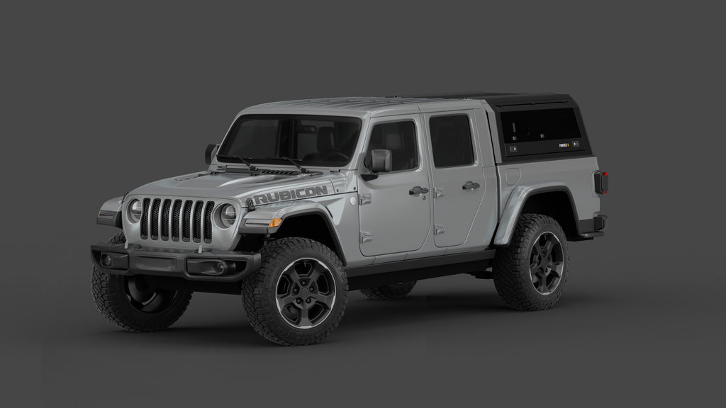 Jeep Gladiator JT aluminium ute canopy – with sliding dog windows