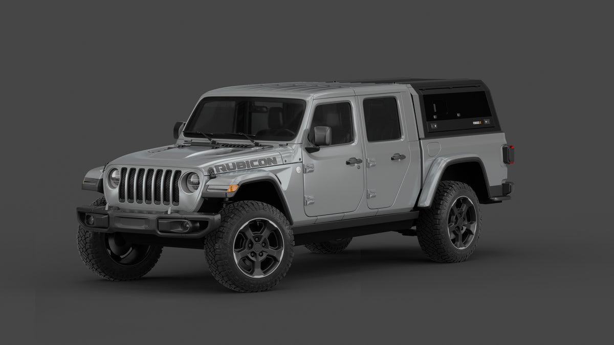 Jeep Gladiator JT aluminium ute canopy – with sliding dog windows