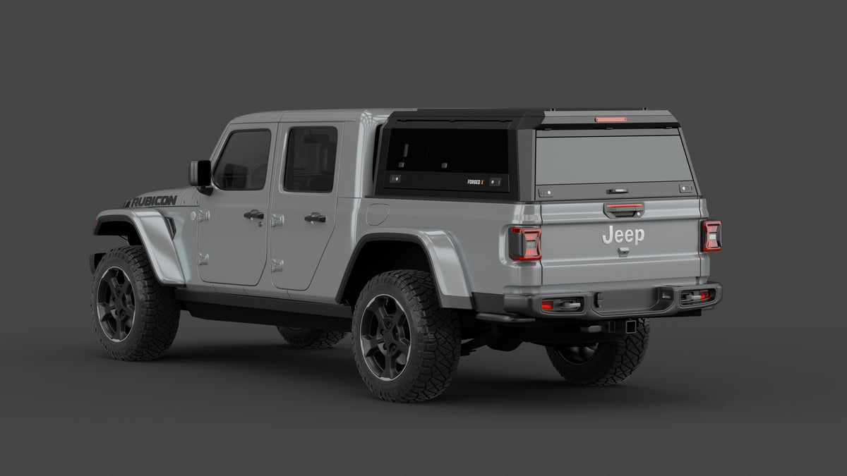 Jeep Gladiator JT aluminium ute canopy – with sliding dog windows