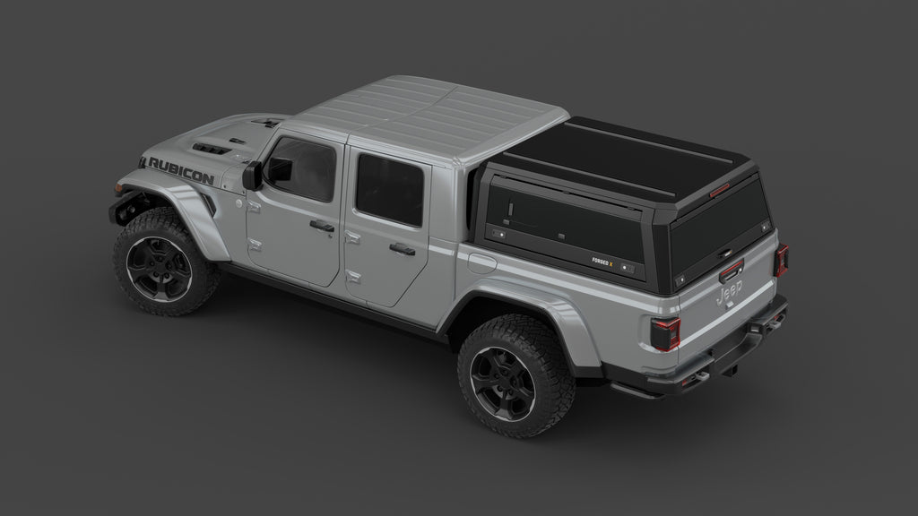 Jeep Gladiator JT aluminium ute canopy – with sliding dog windows