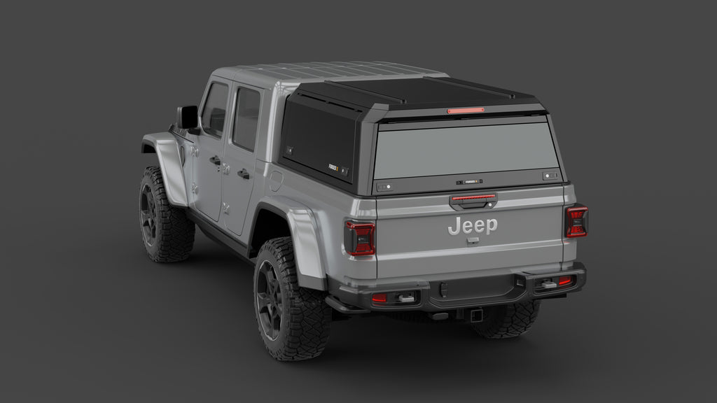 Jeep Gladiator JT aluminium ute canopy – solid sides