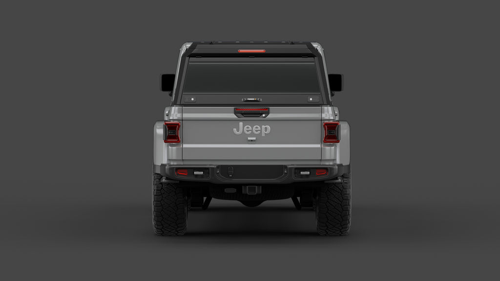 Jeep Gladiator JT aluminium ute canopy – with sliding dog windows