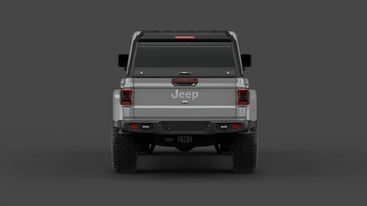Jeep Gladiator JT aluminium ute canopy – with sliding dog windows