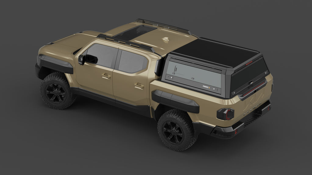 Kia Tasman aluminium ute canopy – with sliding dog windows