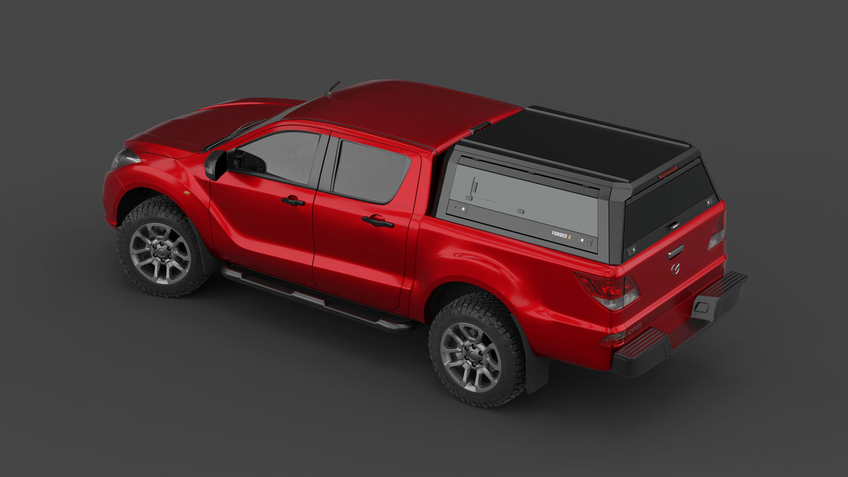 Mazda BT-50 UP & UR aluminium ute canopy – with sliding dog windows