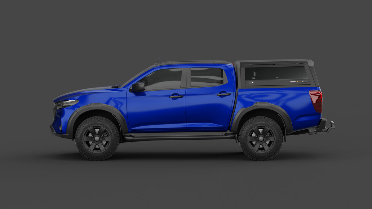 Mazda BT-50 TF 2022+ aluminium ute canopy – with sliding dog windows