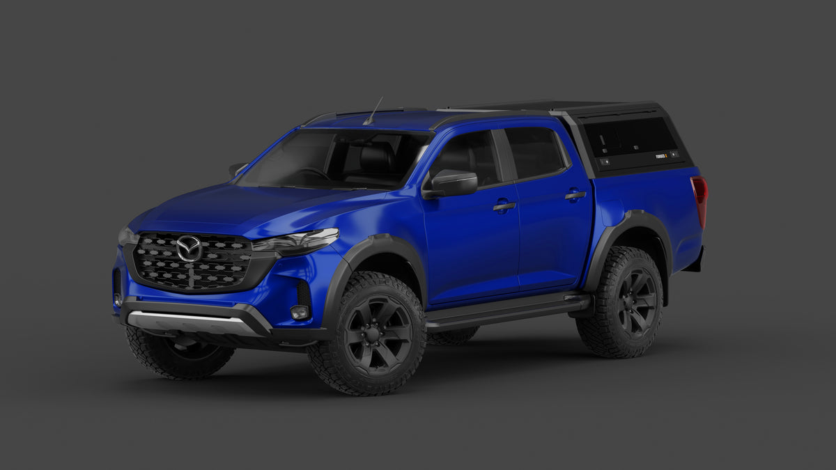 Mazda BT-50 TF 2022+ aluminium ute canopy – with sliding dog windows