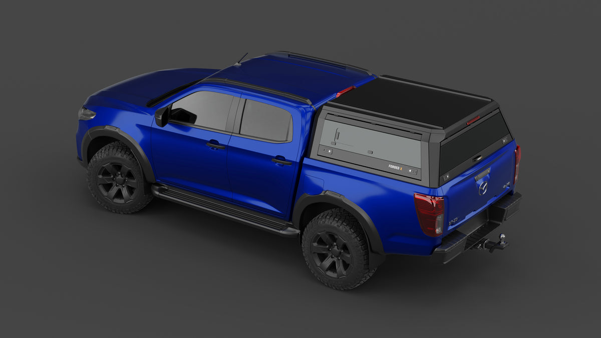 Mazda BT-50 TF 2022+ aluminium ute canopy – with sliding dog windows
