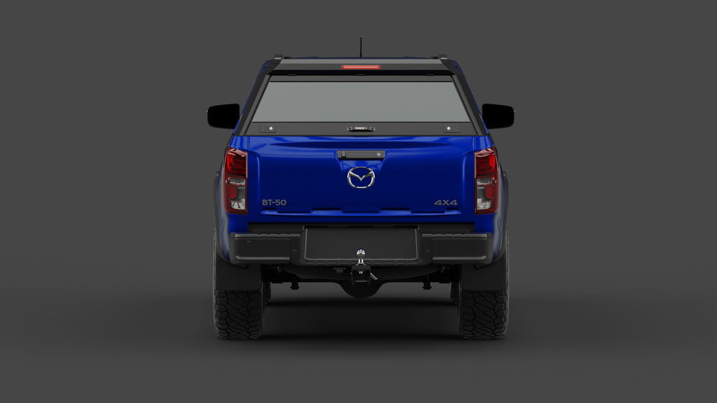 Mazda BT-50 TF 2022+ aluminium ute canopy – with sliding dog windows
