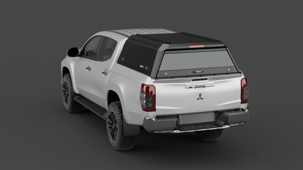Mitsubishi Triton MR aluminium ute canopy – solid sides