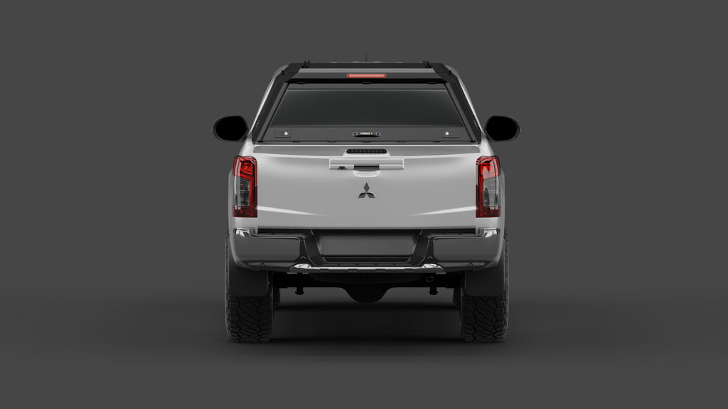 Mitsubishi Triton MR aluminium ute canopy – with sliding dog windows