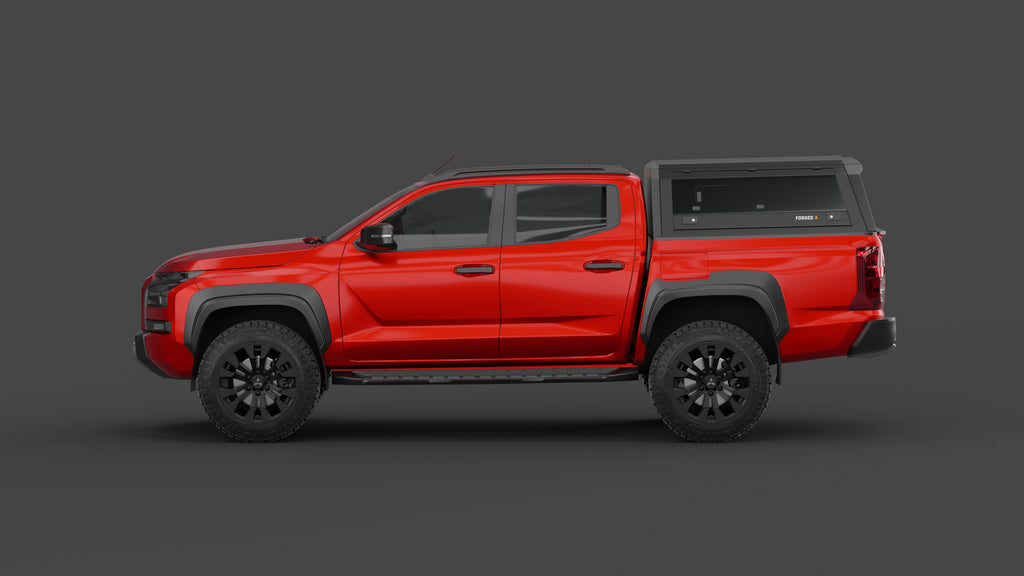Mitsubishi Triton MV 2024+ aluminium ute canopy – with sliding dog windows