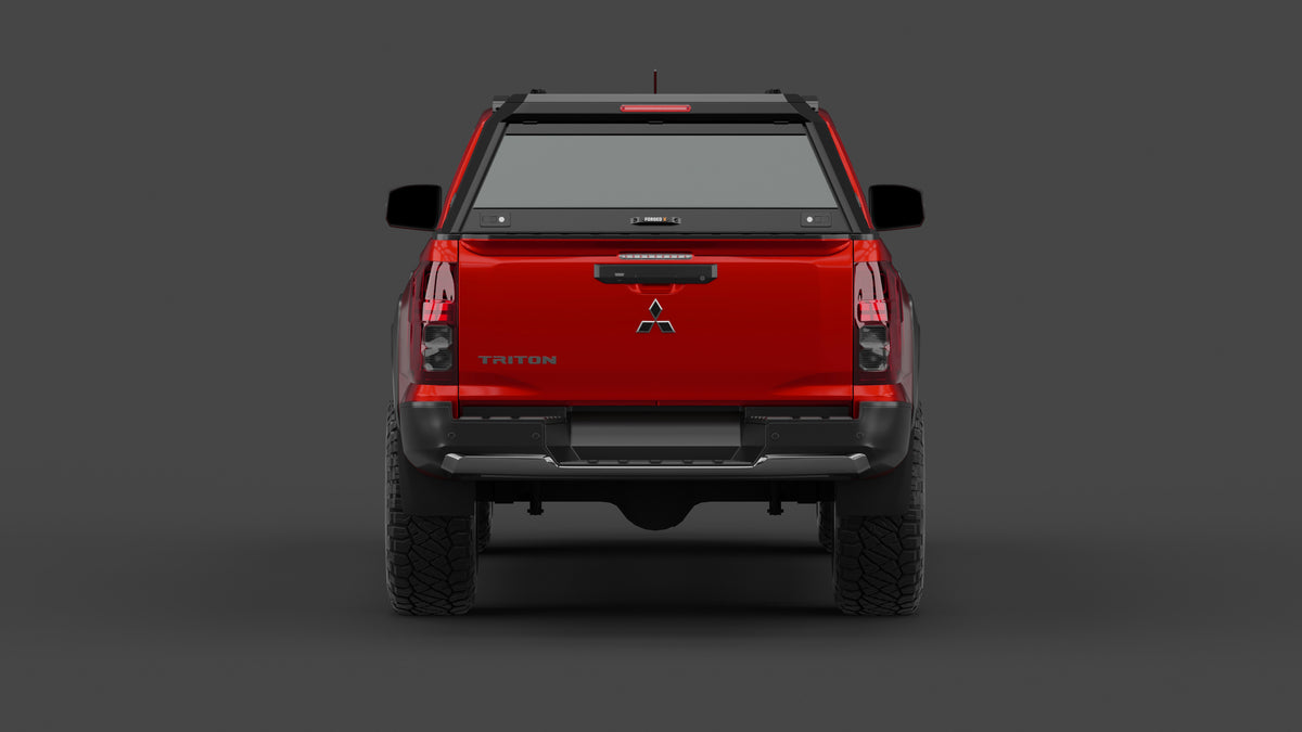 Mitsubishi Triton MV 2024+ aluminium ute canopy – with sliding dog windows