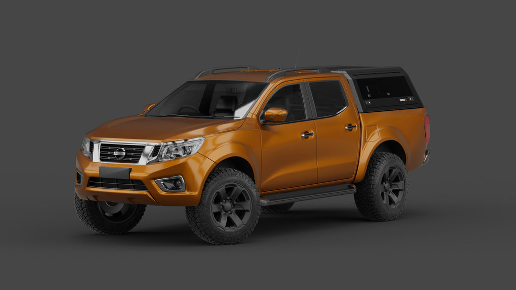 Nissan Navara NP300 aluminium ute canopy – with sliding dog windows
