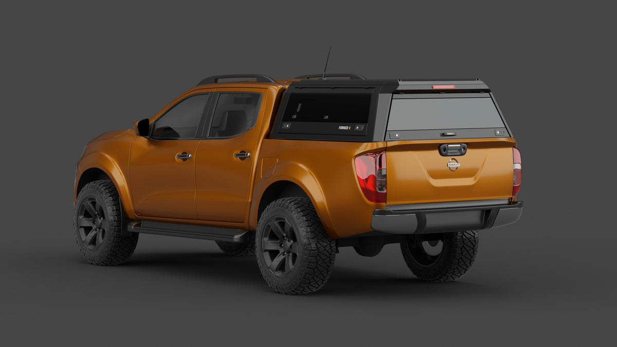 Nissan Navara NP300 aluminium ute canopy – with sliding dog windows