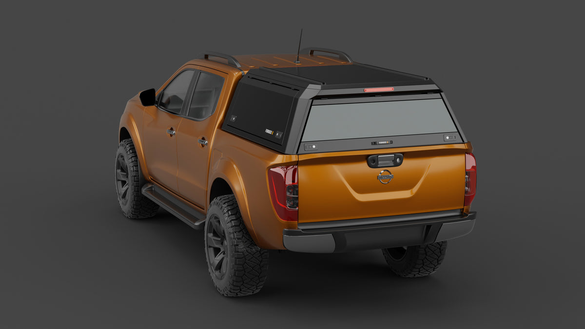 Nissan Navara NP300 aluminium ute canopy – solid sides