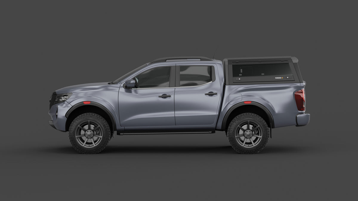 Nissan Navara D23 2021+ aluminium ute canopy – with sliding dog windows