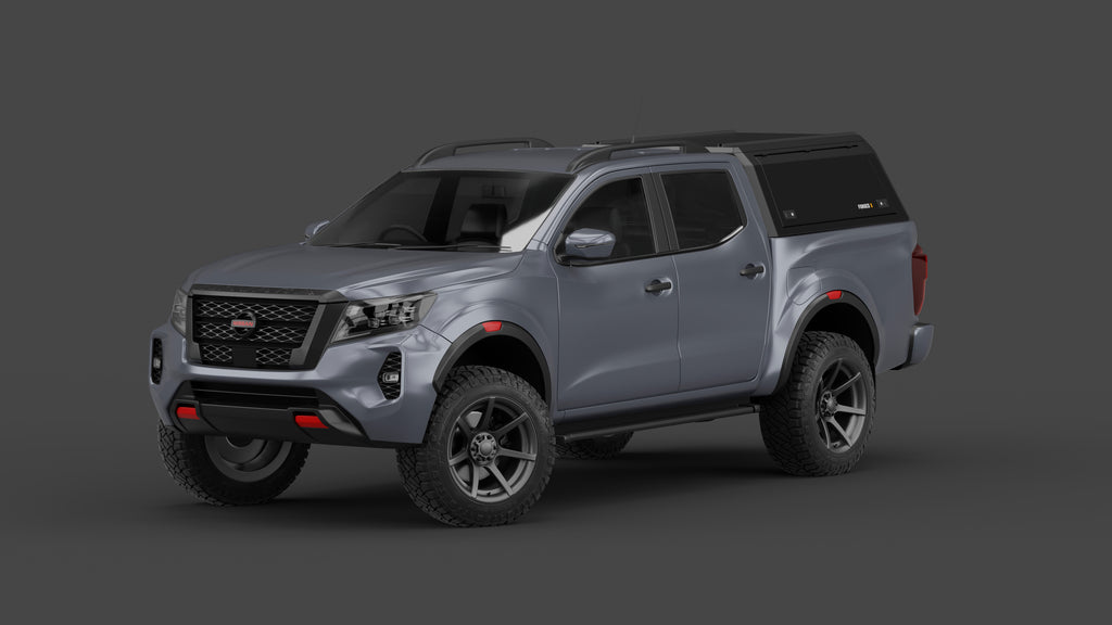 Nissan Navara D23 2021+ aluminium ute canopy – solid sides
