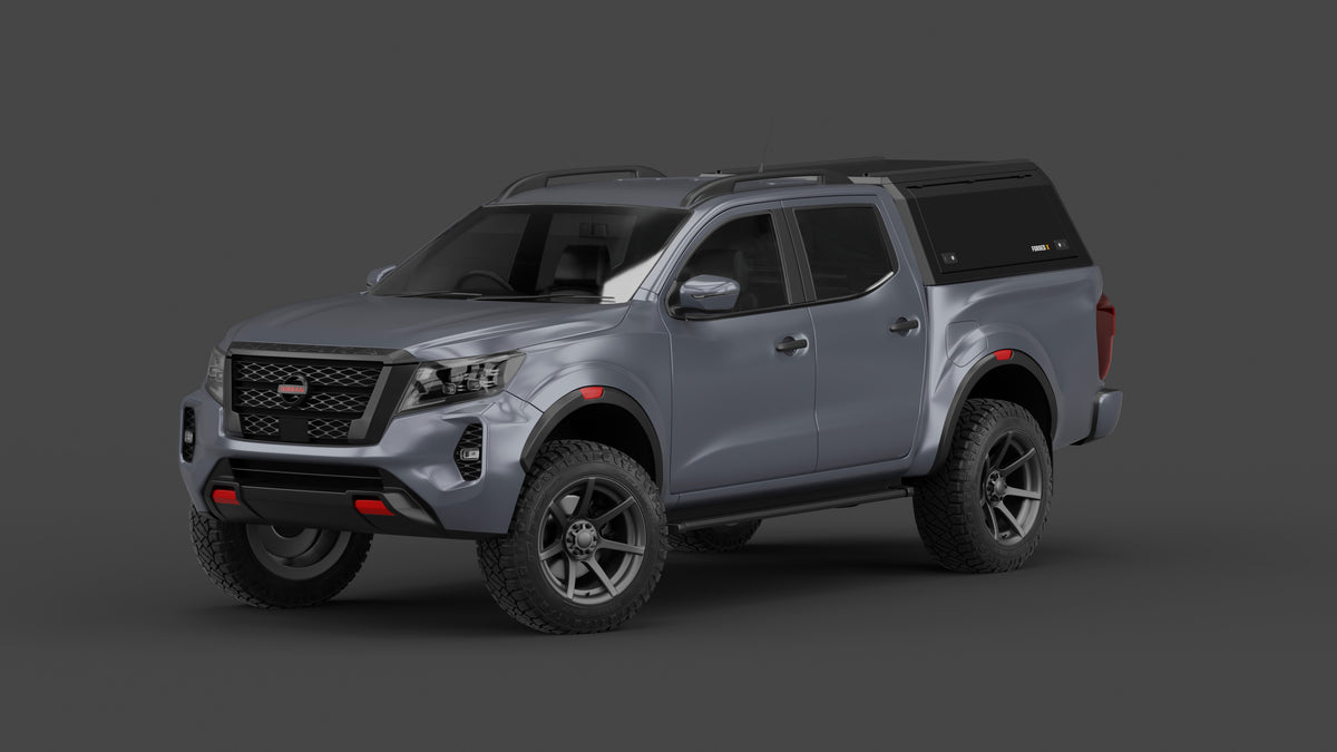 Nissan Navara D23 2021+ aluminium ute canopy – solid sides