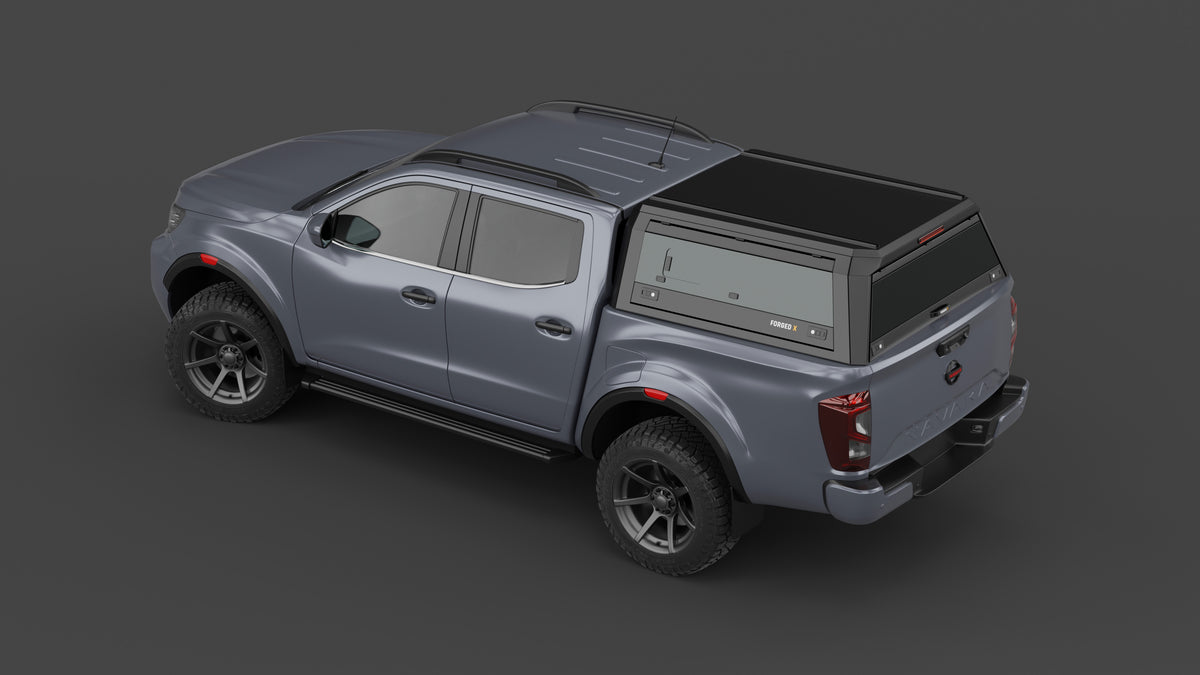Nissan Navara D23 2021+ aluminium ute canopy – with sliding dog windows