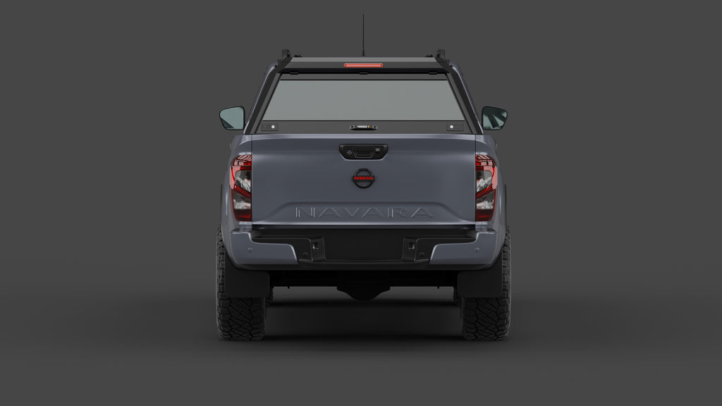 Nissan Navara D23 2021+ aluminium ute canopy – with sliding dog windows