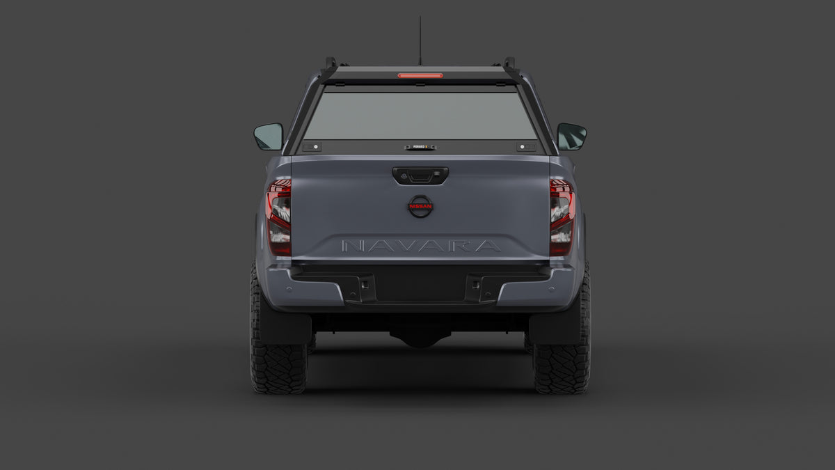 Nissan Navara D23 2021+ aluminium ute canopy – with sliding dog windows