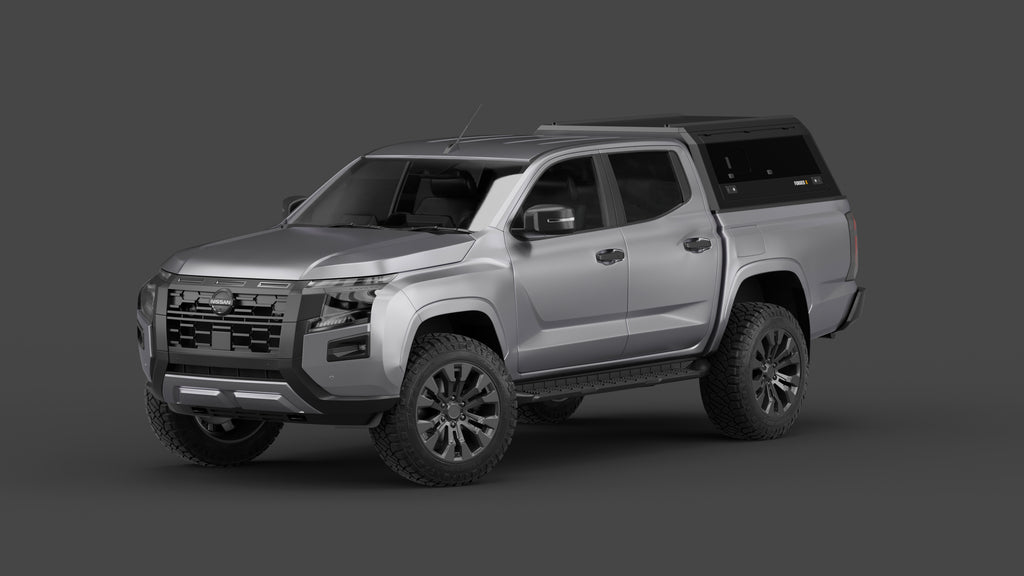 Nissan Navara 2026+ aluminium ute canopy – with sliding dog windows