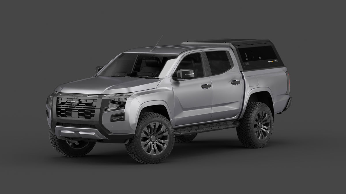 Nissan Navara 2026+ aluminium ute canopy – with sliding dog windows