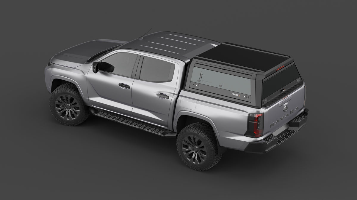 Nissan Navara 2026+ aluminium ute canopy – with sliding dog windows