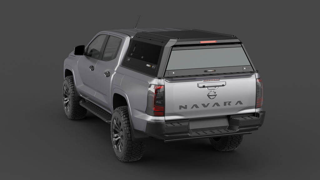 Nissan Navara 2026+ aluminium ute canopy – with sliding dog windows