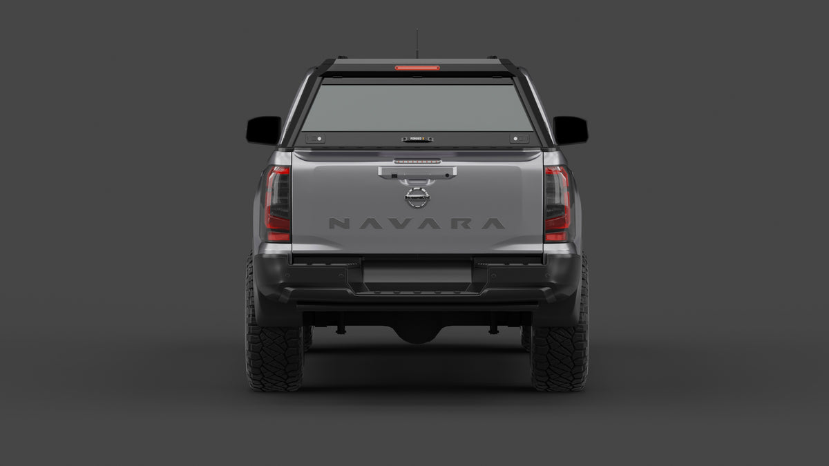 Nissan Navara 2026+ aluminium ute canopy – with sliding dog windows