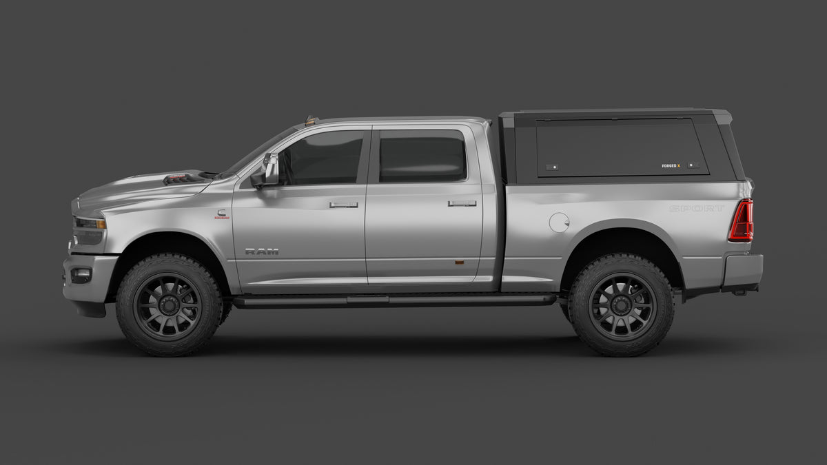 Ram 2500 DJ 6'4" aluminium ute canopy – solid sides