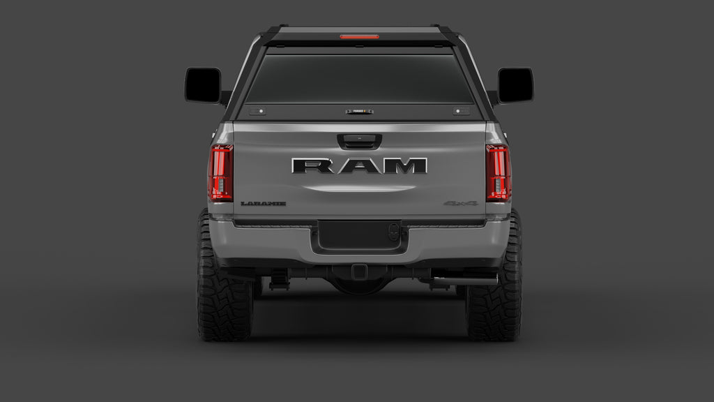 Ram 2500 DJ 6'4" aluminium ute canopy – with sliding dog windows