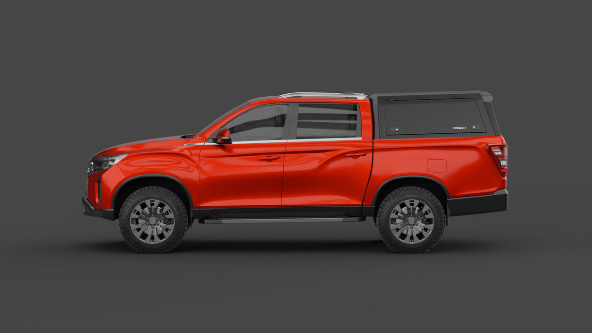 SsangYong Musso XLV aluminium ute canopy – solid sides