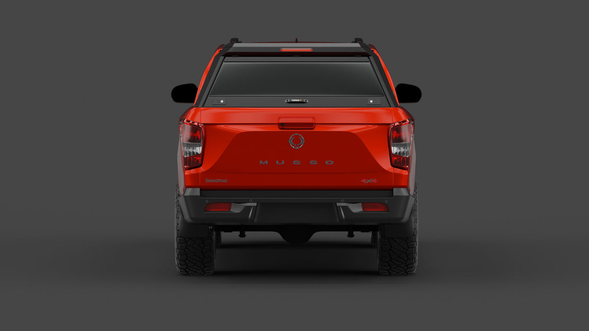 SsangYong Musso XLV aluminium ute canopy – with sliding dog windows