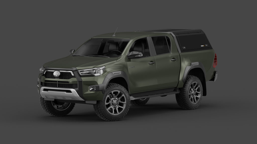 Toyota HiLux N80 aluminium ute canopy – solid sides
