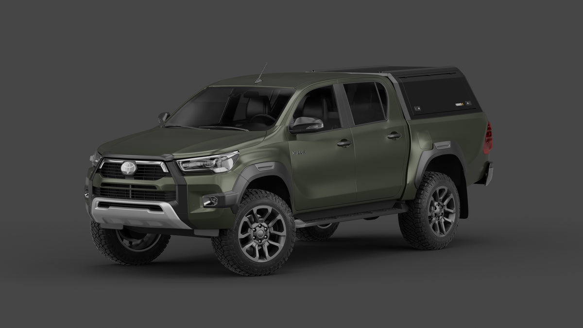 Toyota HiLux N80 aluminium ute canopy – solid sides