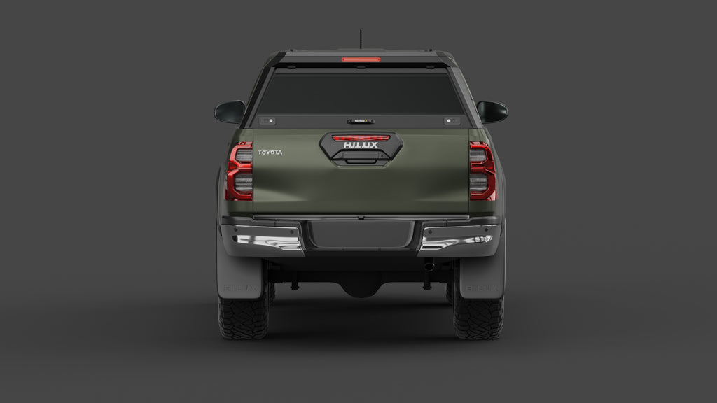Toyota HiLux N80 aluminium ute canopy – with sliding dog windows