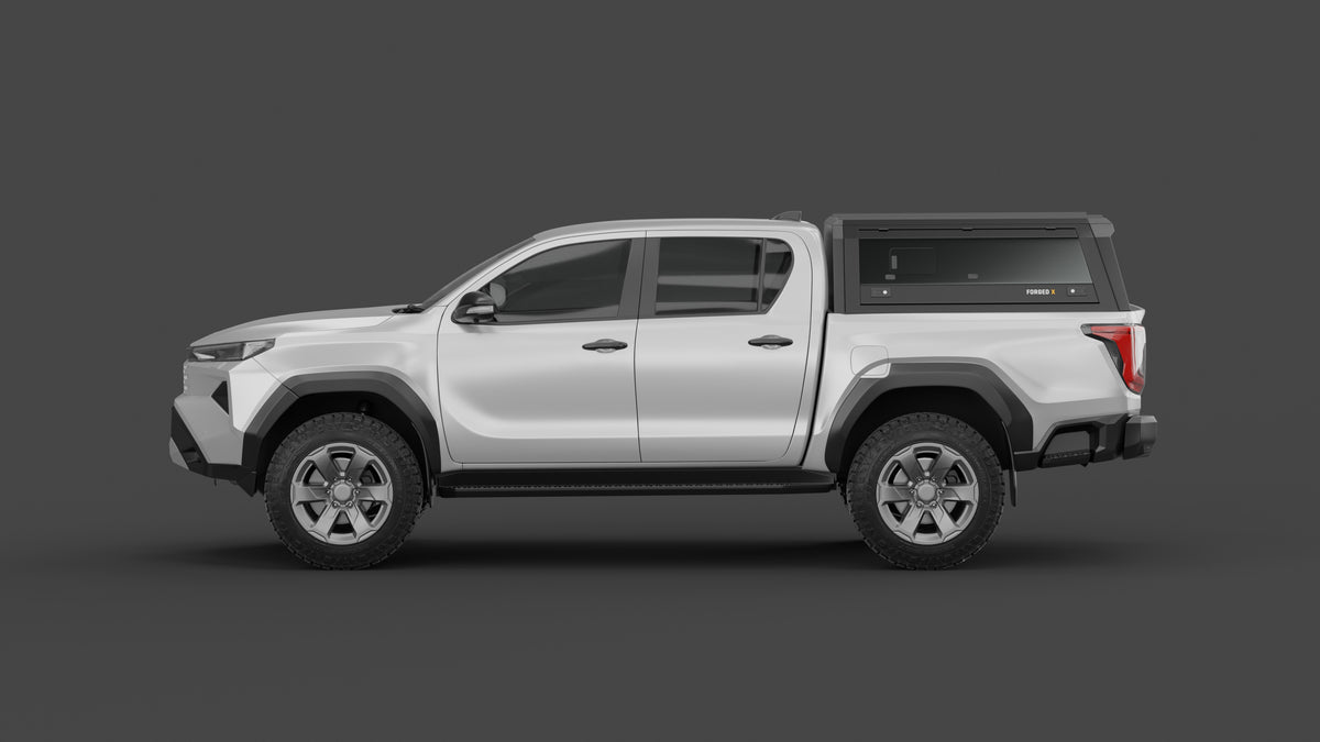 Toyota HiLux N90 2026+ aluminium ute canopy – with sliding dog windows