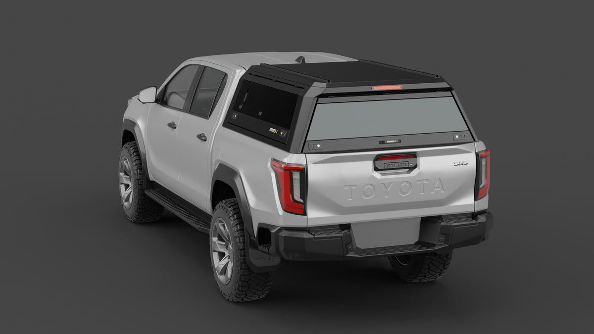 Toyota HiLux N90 2026+ aluminium ute canopy – with sliding dog windows