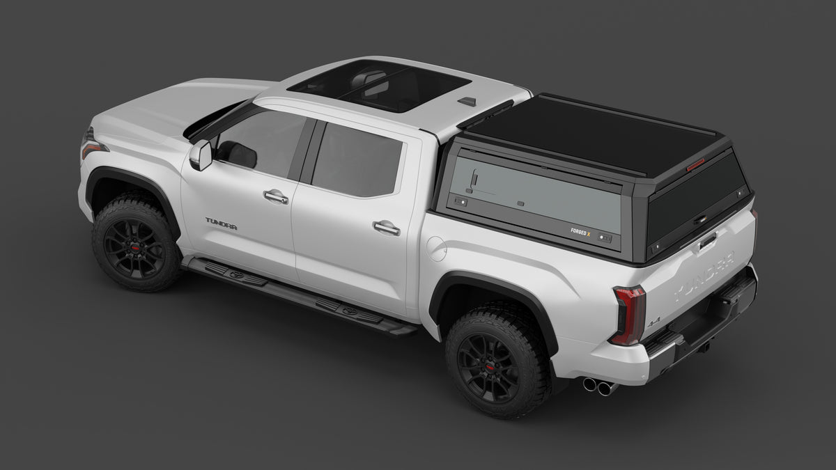 Toyota Tundra 5.5ft aluminium ute canopy – with sliding dog windows