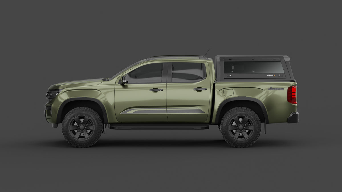 Volkswagen Amarok NF aluminium ute canopy – with sliding dog windows