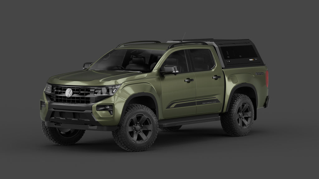 Volkswagen Amarok NF aluminium ute canopy – with sliding dog windows